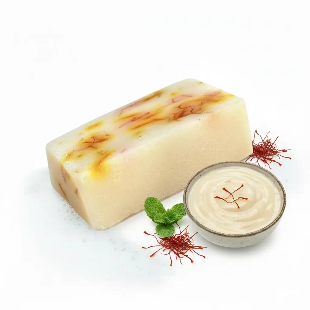Ikebana Saffron Goatmilk  Handmade Soap-90 gm