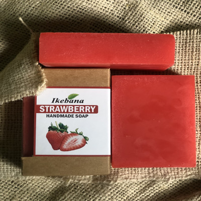 Ikebana Strawberry Handmade Soap-90 gm
