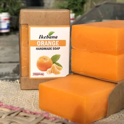 Ikebana Premium Orange Handmade Soap-90 gm