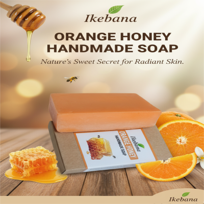 Ikebana Orange Honey Handmade Soap-90 gm