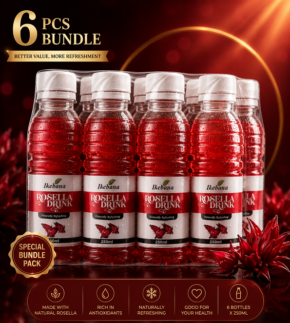 Ikebana Rosella Drink Bundle (250 ml × 6 Pcs)